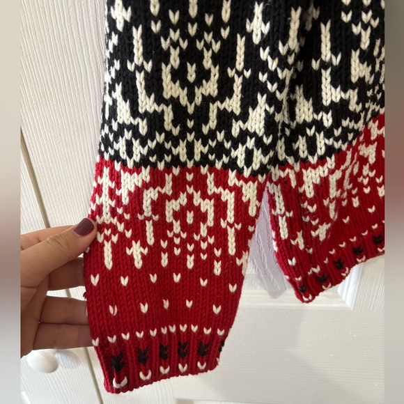 Ralph Lauren style Cold water Creek red knit sweater size Small - Picture 5 of 9
